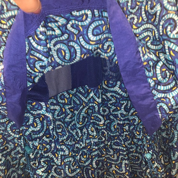 NIKE ABSTRACT UNIQUE PRINT VINTAGE Y2K WINDBREAKER 90’s CINCH WAIST (G) - Picture 6 of 7